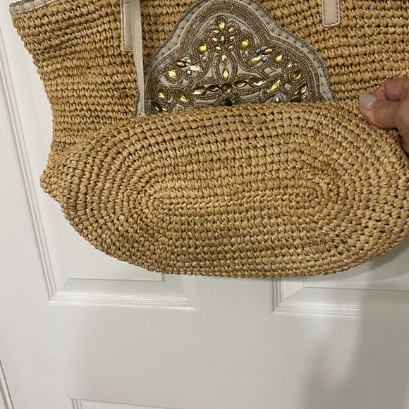 Brighton Ara Beaded Straw Tote Bag - Picture 4 of 13